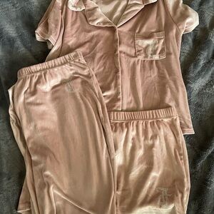 Juicy Couture Blush Velour Pajama Set